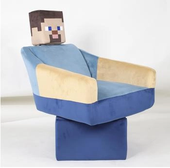 Phoenix Group AG Minecraft Drehsessel Steve mit R&uuml;cken- und Armlehne, gepolstert, Blau (657283MC)