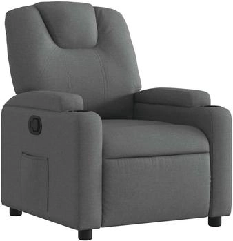 vidaXL Relaxsessel Stoff Dunkelgrau mit manuellem Neigesystem (372366)