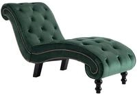 vidaXL Chaiselongue Gr&uuml;n Samt
