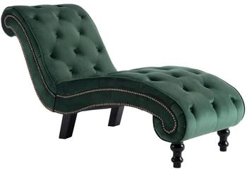 vidaXL Chaiselongue Gr&uuml;n Samt 145x52x77 cm (248610)