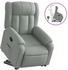 vidaXL Relaxsessel mit Aufstehhilfe Hellgrau Stoff (3205316)