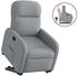 vidaXL Relaxsessel mit Aufstehhilfe Hellgrau Stoff (3302972)