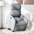 vidaXL Relaxsessel mit Aufstehhilfe Hellgrau Stoff (3302972)