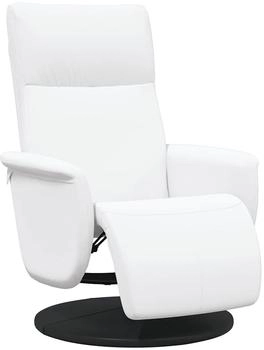 vidaXL Relaxsessel mit Fußteil Weiß Kunstleder (356550)