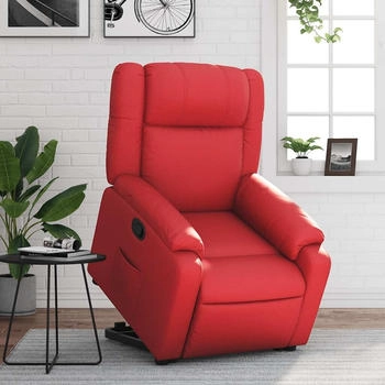 vidaXL Relaxsessel mit Aufstehhilfe Rot Kunstleder (3205155)