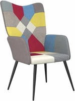vidaXL Relaxsessel Patchwork Stoff