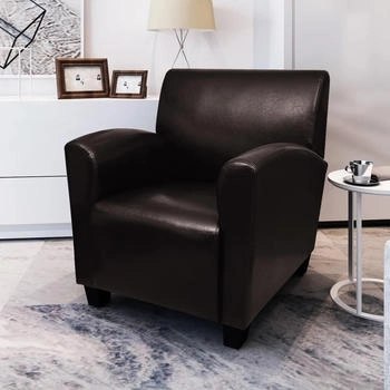 vidaXL Sessel Dunkelbraun Kunstleder 70x69x72 cm (240979)