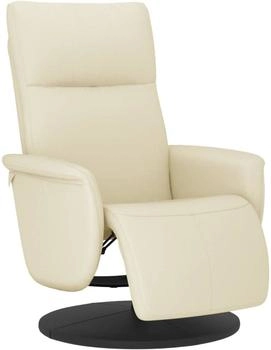 vidaXL Relaxsessel mit Fußteil Creme Kunstleder (356545)