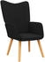 vidaXL Relaxsessel Schwarz Stoff (327925)