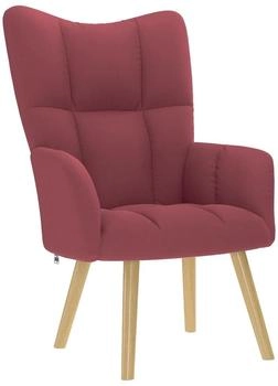 vidaXL Relaxsessel Stoff Weinrot (4016770)