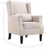 vidaXL Sessel Beige Stoff 68x73x101 cm (248614)