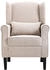 vidaXL Sessel Beige Stoff 68x73x101 cm (248614)