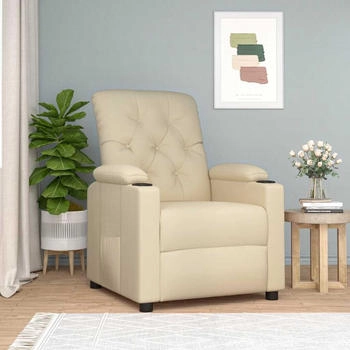 vidaXL Relaxsessel Creme Stoff (339111)