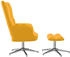 vidaXL Relaxsessel mit Hocker Senfgelb Samt 62x68x98 cm (328135)