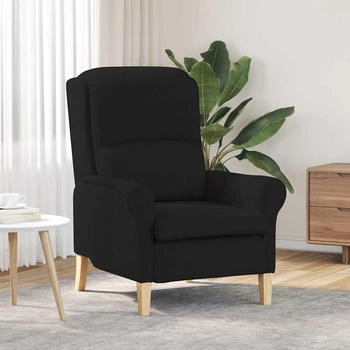 vidaXL Sessel Schwarz 76 x 94 x 102 cm Mikrofaser (42009873)