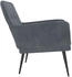 vidaXL Sessel Dunkelgrau 62x79x79 cm Samt 62x79x79 cm (351405)