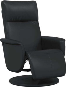 vidaXL Relaxsessel mit Fußteil Schwarz Kunstleder (356549)