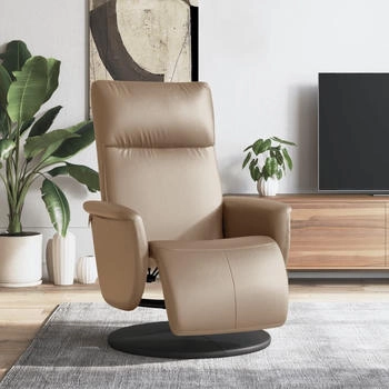 vidaXL Relaxsessel mit Fußteil Cappuccino-Braun Kunstleder (356548)