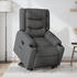 vidaXL Relaxsessel mit Aufstehhilfe Dunkelgrau Stoff (3206574)