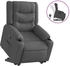 vidaXL Relaxsessel mit Aufstehhilfe Dunkelgrau Stoff (3206574)