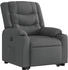 vidaXL Relaxsessel mit Aufstehhilfe Dunkelgrau Stoff (3206574)