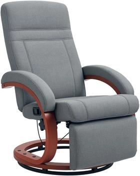 HomCom Relaxsessel Fernsehsessel mit Liegefunktion (839-849) grau