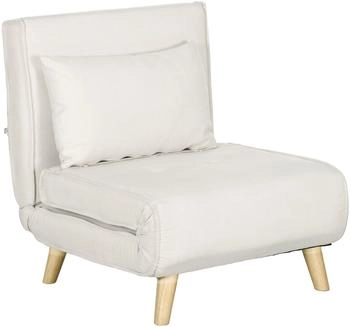 HomCom Schlafsessel (839-875) cremeweiß
