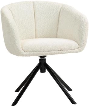 HomCom Sessel Loungesessel mit Armlehne (83B-169) cremeweiß