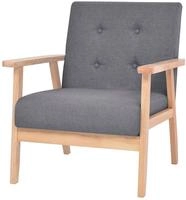 vidaXL Sessel Dunkelgrau Stoff
