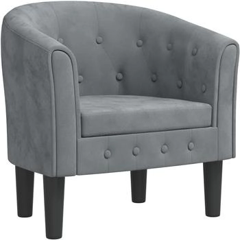 vidaXL Clubsessel Dunkelgrau Samt 70x56x68 cm (356470)