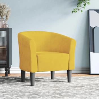 vidaXL Clubsessel Gelb Samt 70x56x68 cm (356448)