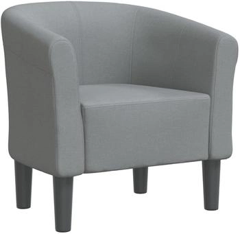 vidaXL Clubsessel Hellgrau Stoff 70x56x68 cm (356429)
