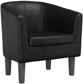 vidaXL Clubsessel Schwarz Kunstleder 70x56x68 cm (356485)