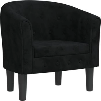 vidaXL Clubsessel Schwarz Samt 70x56x68 cm (356471)