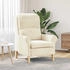 vidaXL Creme Sessel Creme Stoff und Holz Mittel (42009865)
