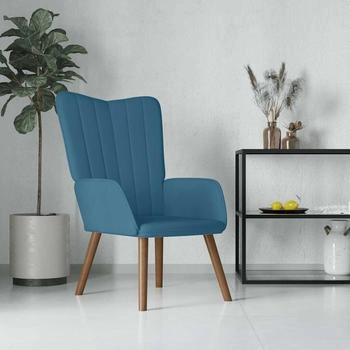 vidaXL Relaxsessel Blau Samt (327665)