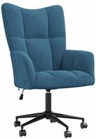 Relaxsessel Blau Samt - Vidaxl