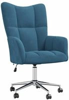 vidaXL Relaxsessel Blau Samt