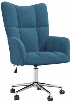vidaXL Relaxsessel Blau Samt (328171)