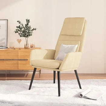 vidaXL Relaxsessel Creme Stoff 70x77x98 cm (341314)