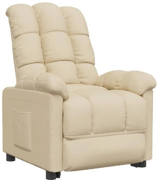vidaXL Relaxsessel Creme Stoff 74x99x102 cm (289805)
