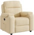 vidaXL Relaxsessel Creme Stoff (4015688)