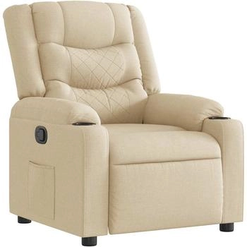 vidaXL Relaxsessel Creme Stoff (4019927)