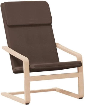 vidaXL Relaxsessel Dunkelbraun Stoff (351056)