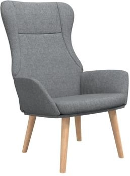 vidaXL Relaxsessel Hellgrau Stoff 70x77x94 cm (341394)