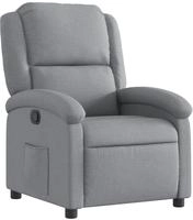 vidaXL Relaxsessel Hellgrau Stoff