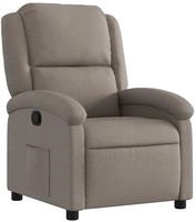 vidaXL Relaxsessel Taupe Stoff