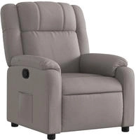 vidaXL Relaxsessel Taupe Stoff