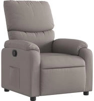 vidaXL Relaxsessel Taupe Stoff