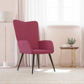 vidaXL Relaxsessel Weinrot Samt 61x70x96 (327682)